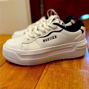 Brand new Nautica sneakers. Navy and white. Size 6 womens